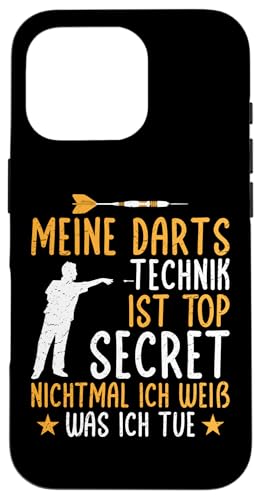 Hülle für iPhone 16 Pro Meine Darts Technik von Dartspieler Darter Dart Geschenke