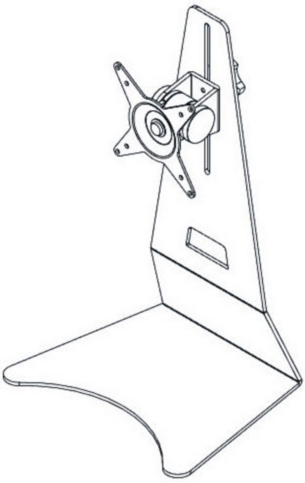 Dataflex Monitorständer ViewMate Style 502 silber Monitor-Halterung von Dataflex