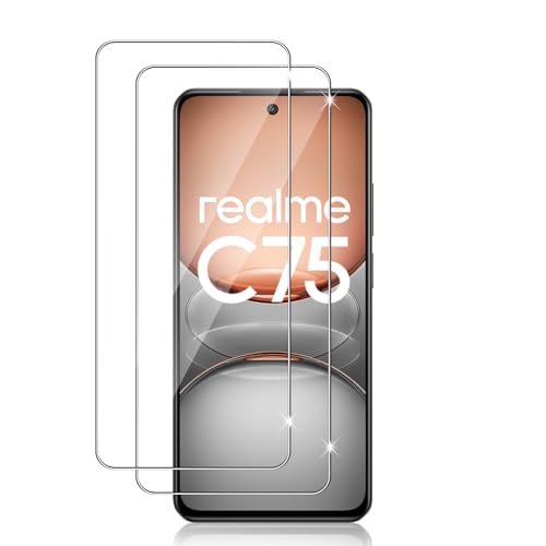 Datree Schutzfolie für Realme C75 4G für Panzerglas, 2 Stück 9H Härte Schutzglas, Anti-Kratz, Anti-Bläschen Displayschutzfolien, HD Klar Schutzfolie für Realme C75 4G von Datree