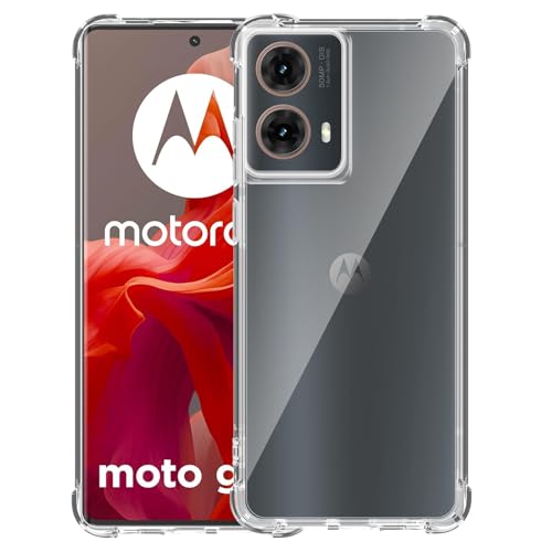 Datree für Motorola Moto G85 Hülle, Slim Weich Dünn Durchsichtige TPU Case Soft Transparent Schutzhülle Ultra Thin Back Cover Handyhülle von Datree