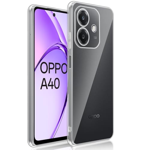 Datree für Oppo A40 4G/A40M 4G /Oppo A60 5G Hülle, Slim Weich Dünn Durchsichtige TPU Case Soft Transparent Schutzhülle Ultra Thin Back Cover Handyhülle von Datree