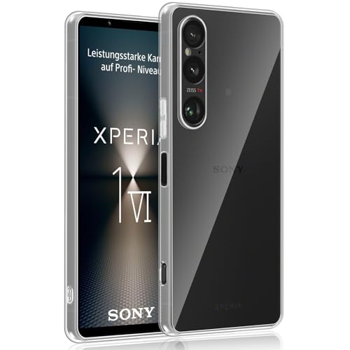 Datree für Sony Xperia 1 VI Hülle, Slim Weich Dünn Durchsichtige TPU Case Soft Transparent Schutzhülle Ultra Thin Back Cover Handyhülle von Datree