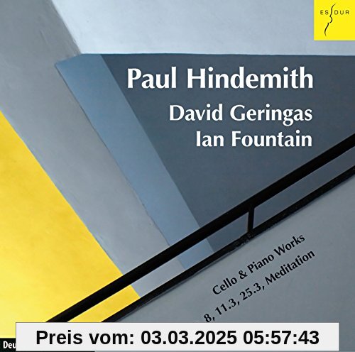 Hindemith:Werke für Violoncello und Klavier von David Geringas