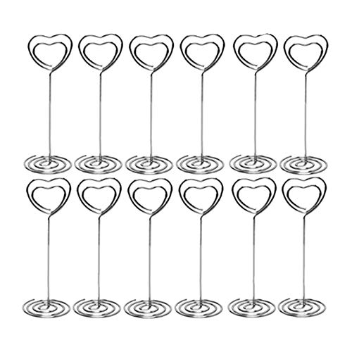 Dawafit 3,5 Tischnummern Halter Set mit 10 Tischkarten Haltern Tischnummern Halter Hochzeit Karten Halter Tischnummern Halter Tisch Foto Halter (3,5-, 10Er-Set) von Dawafit