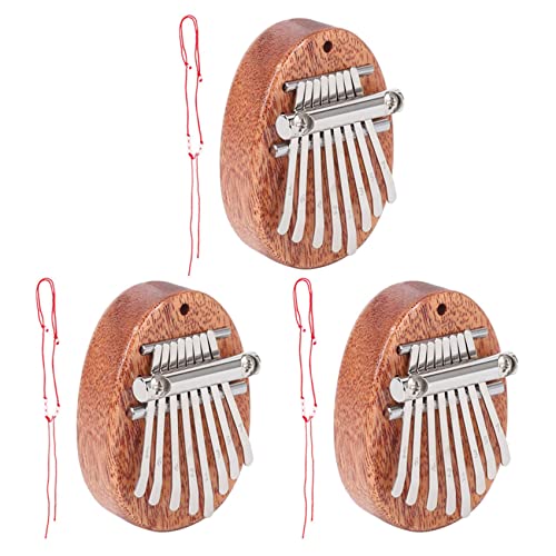 Dawafit 3X 8 SchlüSsel Mini Kalimba Exquisite Finger Daumen Klavier Marimba Musical Gutes ZubehöR AnhäNger Geschenk von Dawafit