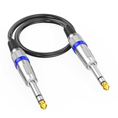 Dawutocap 1/4-Zoll Kabel 6 35 Mm Bis 6 35 Mm Instrumentenkabel Gitarren Verbindungskabel 6 5-mm Anschluss 1/4-Zoll Stereo Soundkabel von Dawutocap