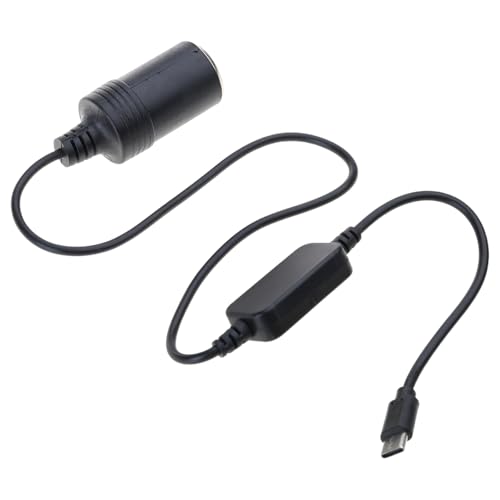 Dawutocap Reisefreundliches 5-V USB Typ C Zu-12-V Auto Adapter Konverterkabel Für 10-W Low Power Geräte Lüfter LED Licht von Dawutocap