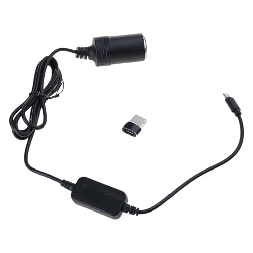 Dawutocap Reisefreundliches 5-V USB Typ C Zu-12-V Auto Adapter Konverterkabel Für 10-W Low Power Geräte Lüfter LED Licht von Dawutocap