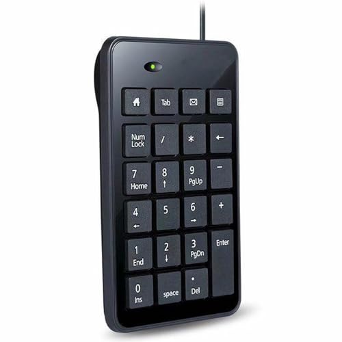 Dawutocap USB Ziffernblock Tastatur 23 Tasten Zahlenblock Schnurgebundener Nummernblock Für Laptop PC Computer Notebook Großer Buchstabendruck von Dawutocap