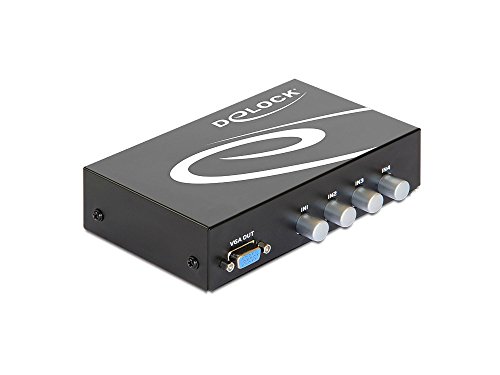 DELOCK 87636 CONMUTADOR MANUAL VGA DE 4 PUERTOS CON AUDIO von DeLOCK