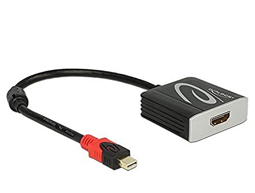 DeLock Adapterkabel Mini Displayport 1.2 Stecker > HDMI 2.0 Buchse Schwarz 4K 60Hz AKTIV, 62735 von DeLOCK