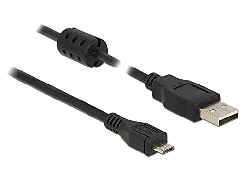 DeLock Kabel USB 2.0 Typ-A Stecker > USB 2.0 Micro-B Stecker 1, 5 m Schwarz von DeLOCK