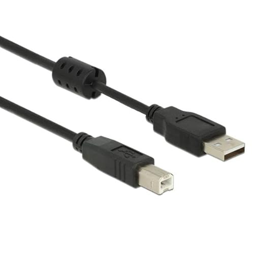 DeLock Kabel USB 2.0 Typ-A Stecker > USB 2.0 Typ-B Stecker 1,0 m schwarz von DeLOCK
