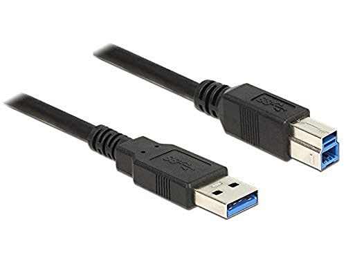 DeLock Kabel USB 3.0 Typ-A Stecker > USB 3.0 Typ-B Stecker 2, 0 m Schwarz von DeLOCK