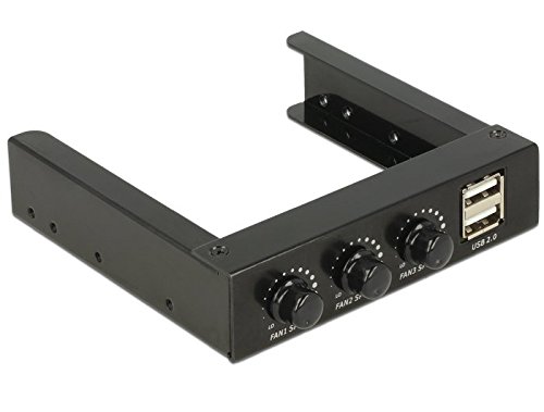 Delock 3.5" Front Panel > 2 x USB 2.0 und Lüftersteuerung von DeLOCK