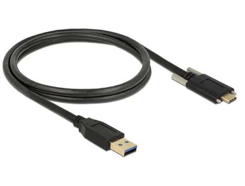 Delock 83718 1 m USB A USB C männlich männlich schwarz Kabel USB – Kabel USB (1 m, USB A, USB C, 3.1 (3.1 Gen 2), männlich/männlich, schwarz) von DeLOCK