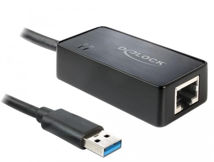 DeLOCK Adapter USB 3.0 zu Gigabit LAN 0,5m DeLOCK Adapter USB 3.0 zu Gigabit LAN 0,5m von DeLock