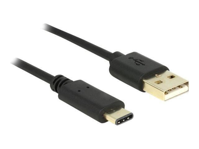 Delock Kabel USB 2.0 Typ-A Stecker > USB Type-C™ 2.0 Stecker 2,0 m schwarz von DeLock