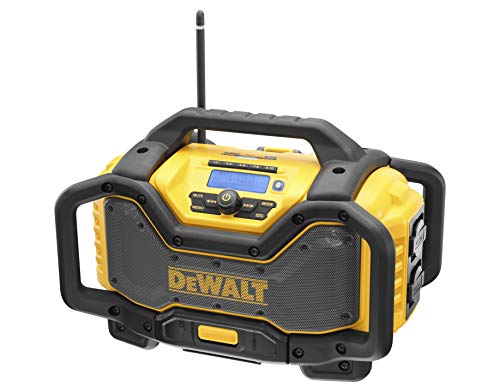 DEWALT Akku- und Netz-Radio (mit Ladefunktion, DAB+ und AM/FM-Stereo, Bluetooth, USB-Anschluss) DCR027 Gelb Schwarz von DeWalt