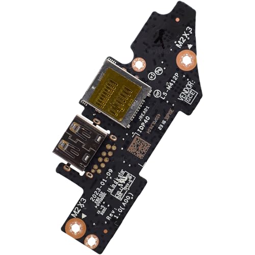 Deal4GO USB-Port microSD Kartenleser IO Board LS-M412P Ersatz für Dell Dell Alienware X14 R2 X14 R1 Gaming Laptop von Deal4GO