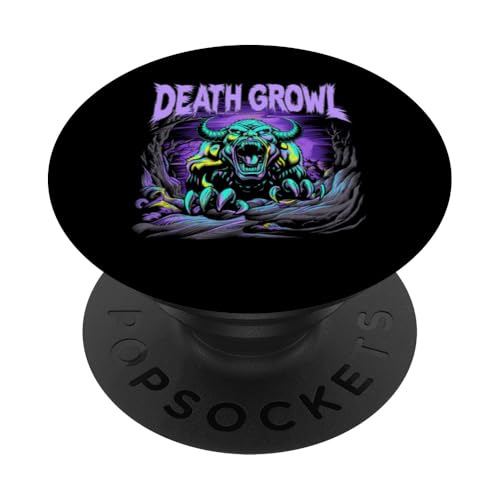 Death Growl Blegh Black Metal Deathcore Metalcore Ironisch PopSockets Klebender PopGrip von Death Growl Deathcore Black Metal Breakdown Design