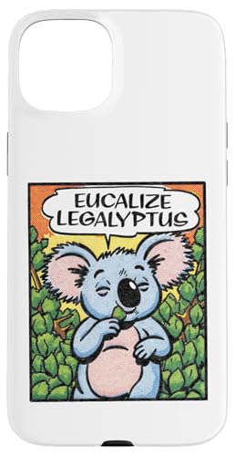 Hülle für iPhone 15 Plus Eucalize Legalyptus Aussie Koala Legalize Eucalyptus von Death & Friends (Casual)