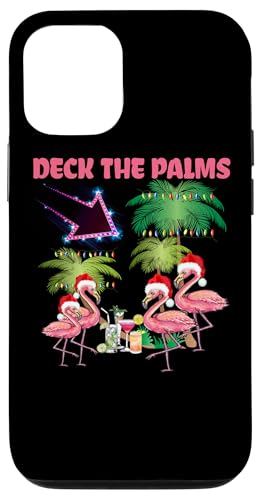 Hülle für iPhone 13 Deck The Palms Flamingo Tropische Weihnachtspalmen-Lichterkette von Deck The Palms Flamingos Tees By SL