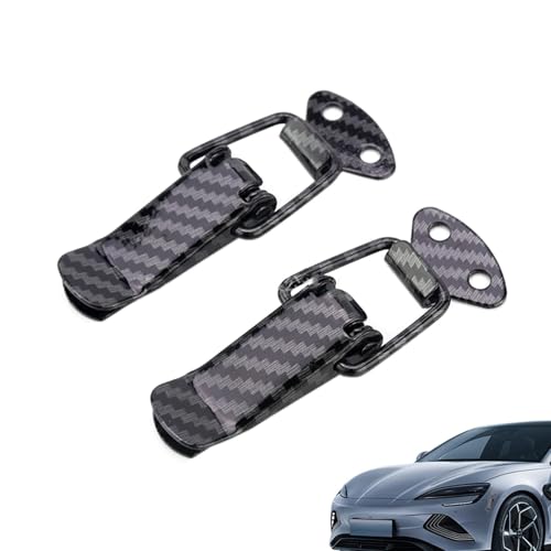 Decorhome Auto-Stoßstangen-Befestigung, Auto-Stoßstangen-Clip | 2 Stück Auto-Stoßstangenclip | Metall-Auto-Stoßstangen-Clip, Auto-Stoßstangen-Clip-Überfalle, stabile Sicherheitshaken-Verschluss-Clips von Decorhome