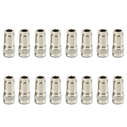 Decqerbe 16 Pc N-Art Männliche Klammer Rg8 Lmr400 Rg165 Rg213 7D-Fb Rf-Koaxialstecker von Decqerbe