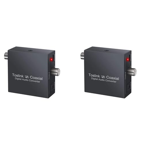 Decqerbe 2X Bidirektionaler Koaxial, Optischer SPDIF Toslink zu Koaxial Toslink und Koaxialer zu Optischer SPDIF Toslink von Decqerbe