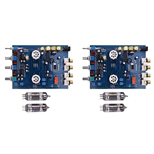 Decqerbe 2X NE5532 DC12V2A Bluetooth 4.2 HiFi Vorverstärker 6J5 Haus Audio Röhren Verstärker Fieber Galle Vorverstärker Ton Platte 470UF / 25V von Decqerbe