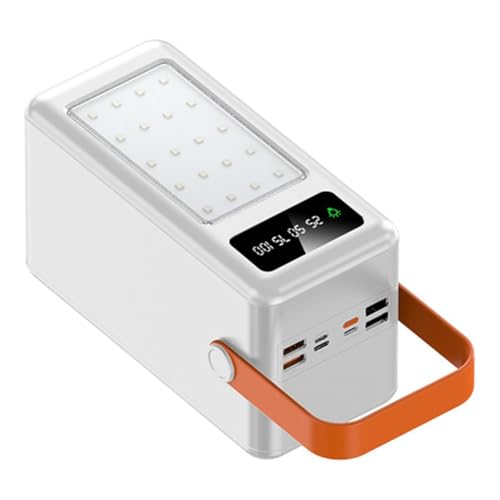 Decqerbe 35-Slot 18650 Akkugehäuse mit LED-Taschenlampe für Outdoor-Abenteuer 22,5 W PD QC3.0 USB-Ladegerät (Ohne) von Decqerbe