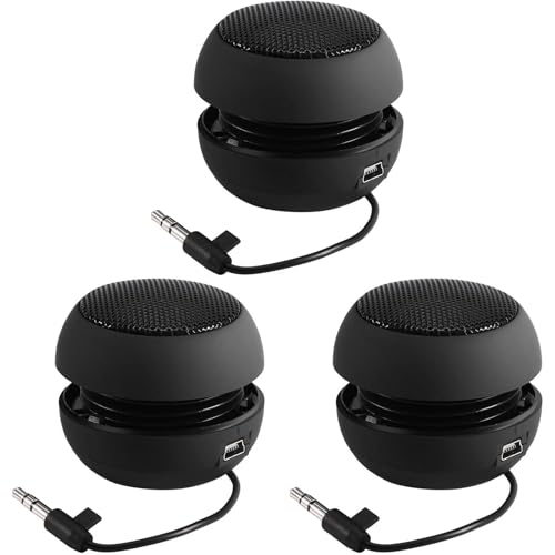 Decqerbe 3X Tragbarer Mini Lautsprecher mit 3,5 mm Audio Kabel Niederspannungs Einbau Lautsprecher für von Decqerbe