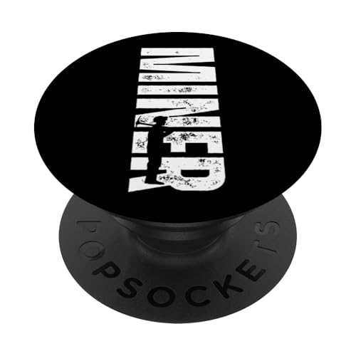 Minenliebhaber, stolzer Minenarbeiter im Vintage-Look PopSockets Klebender PopGrip von Dedicated Coal Miner Mining Heritage