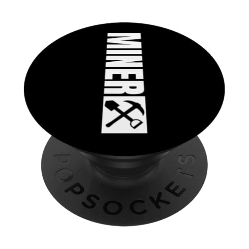 Minenliebhaber, stolzer Minenarbeiter im Vintage-Look PopSockets Klebender PopGrip von Dedicated Coal Miner Mining Heritage