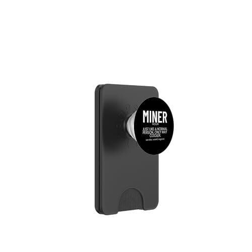 Miner Definition Lustiges Bergbau PopSockets PopWallet für MagSafe von Dedicated Coal Miner Mining Heritage