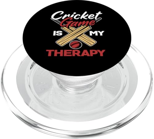 Cricket-Spieler-Spiel ist meine Therapie PopSockets PopGrip für MagSafe von Dedicated Cricket Players and Enthusiasts