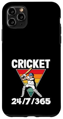 Cricketspieler 24/7/365 Enthusiast Passion Hülle für iPhone 11 Pro Max von Dedicated Cricket Players and Enthusiasts