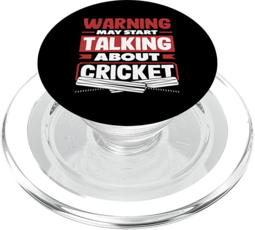 Warnung kann beginnen, über Cricket-Spieler zu sprechen PopSockets PopGrip für MagSafe von Dedicated Cricket Players and Enthusiasts