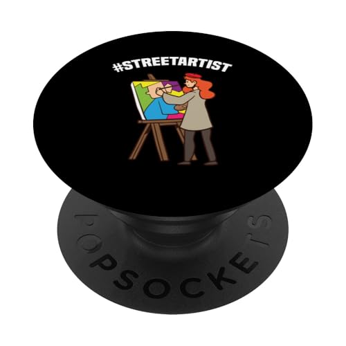 #StreetArtist Painter Vibes Expression PopSockets Klebender PopGrip von Dedicated Painter Humor For Creative Minds