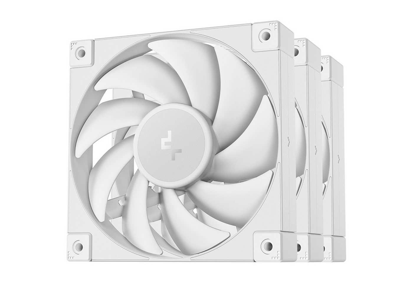 DeepCool Gehäuselüfter DeepCool FD12 WH 120x120x25, Gehäuselüfter, (3er von DeepCool