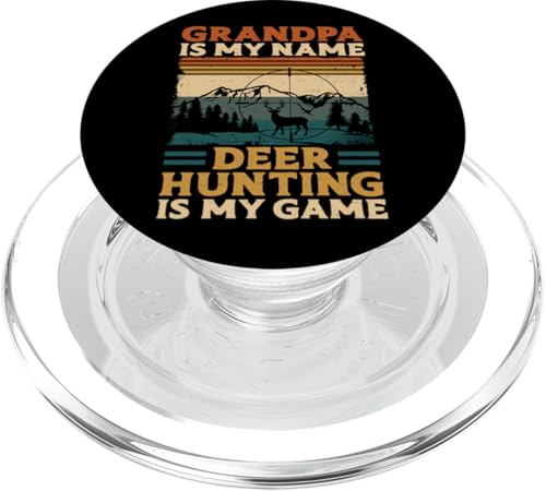 Buck Hirsch Jagd Jäger Großvater Vintage Retro Opa PopSockets PopGrip für MagSafe von Deer Buck Hunting Hunter DA0