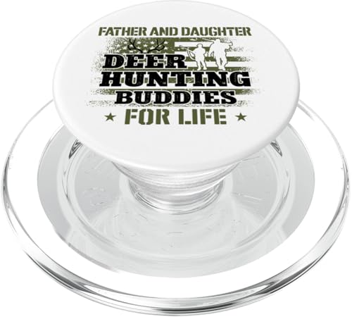 Buck Hirsch Jagd Jäger Vater Papa Tochter Familie Flagge PopSockets PopGrip für MagSafe von Deer Buck Hunting Hunter DA0