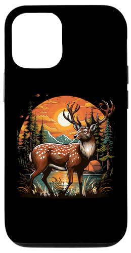 Hülle für iPhone 13 Pro Hirsch Wald Wildlife von Deer Buck Retro Hunting Designs