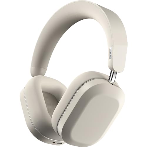 Defunc Mondo Over-Ear kabellose Kopfhörer mit optionalem Kabel, 45 Stunden aktive Spielzeit, Bluetooth, Dual-ENC-Mikrofone und Treiber, Greige von Defunc