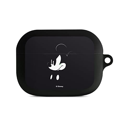 DeinDesign Hülle mit Karabiner kompatibel mit Apple AirPods Pro 1. Generation Case schwarz Schutzhülle mit Schlüsselanhänger Mickey Mouse Offizielles Lizenzprodukt Disney von DeinDesign