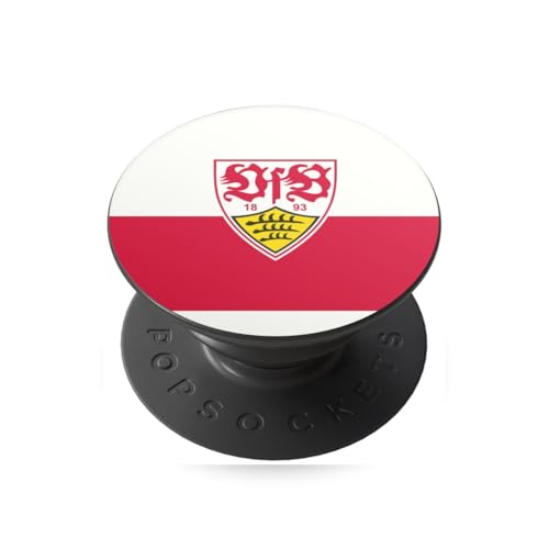 DeinDesign Popsockets PopGrip Handy Halterung Ständer Smartphone & Tablet Griff VfB Stuttgart Offizielles Lizenzprodukt Logo von DeinDesign