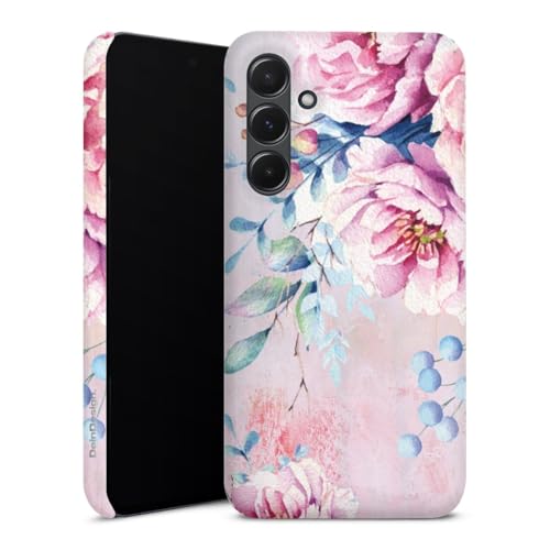 DeinDesign Premium Case kompatibel mit Samsung Galaxy A35 5G Smartphone Handyhülle Schutzhülle glänzend Blume Wasserfarbe Sommer von DeinDesign