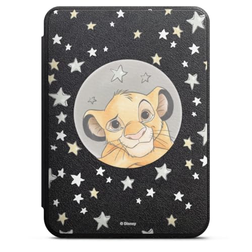 DeinDesign Schutzhülle schwarz kompatibel mit tolino Shine 4 E-Reader Kunstleder Case Hülle Simba Disney König der Löwen von DeinDesign