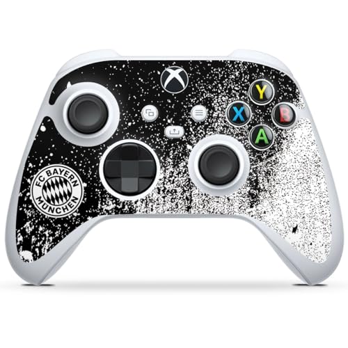 DeinDesign Skin kompatibel mit Microsoft Xbox Series S Controller Folie Sticker FC Bayern München Offizielles Lizenzprodukt FCB von DeinDesign